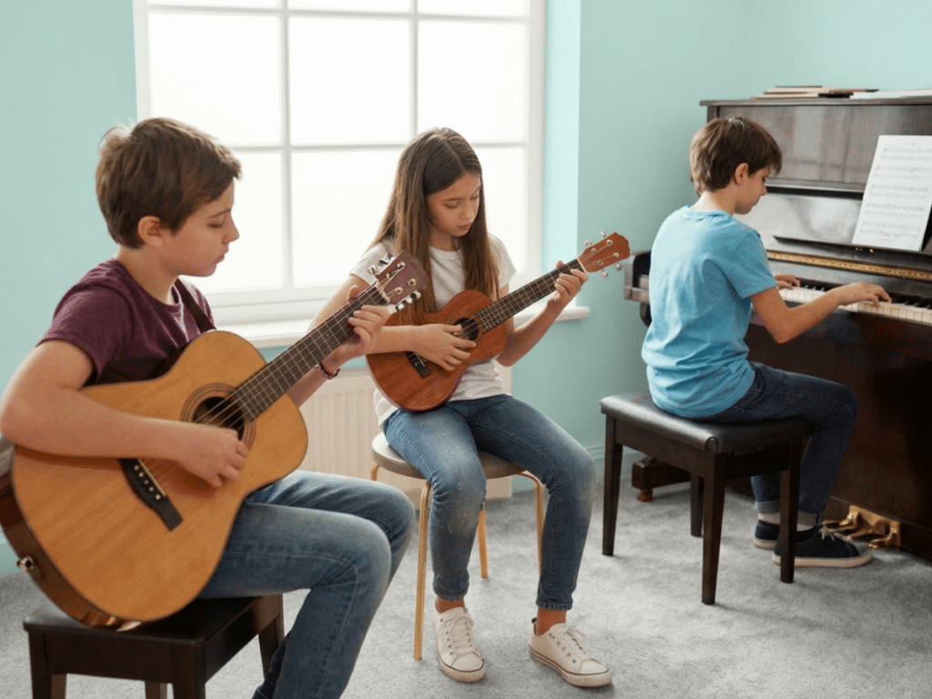 Advanced students performing in Select Ensemble